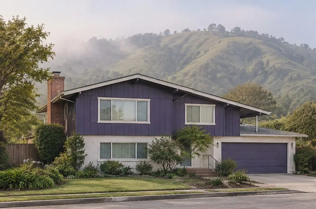 Illustration: a painted house in a typical Mission-Foothill street